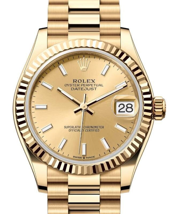 Rolex Lady-Datejust 31 31 mm 278278CSP Yellow Gold Champagne