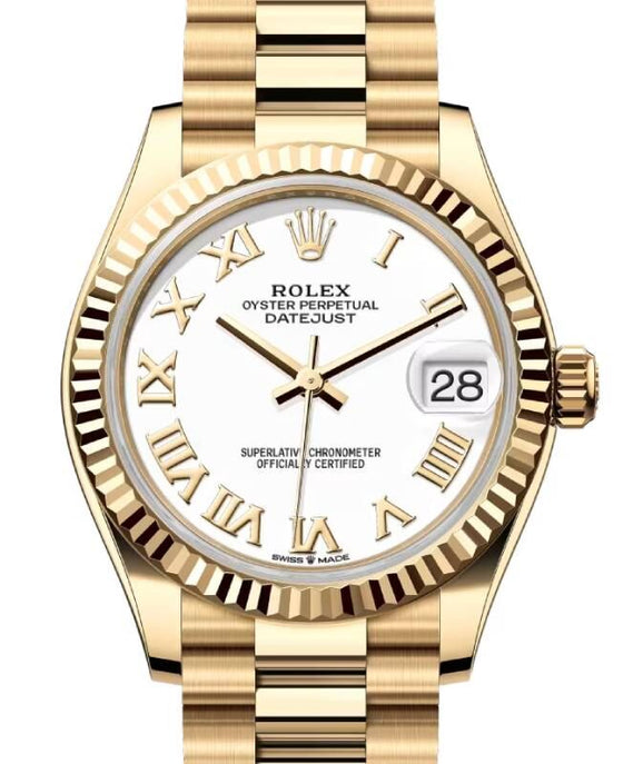 Rolex Datejust 31 31 mm 278278WRP Yellow Gold White
