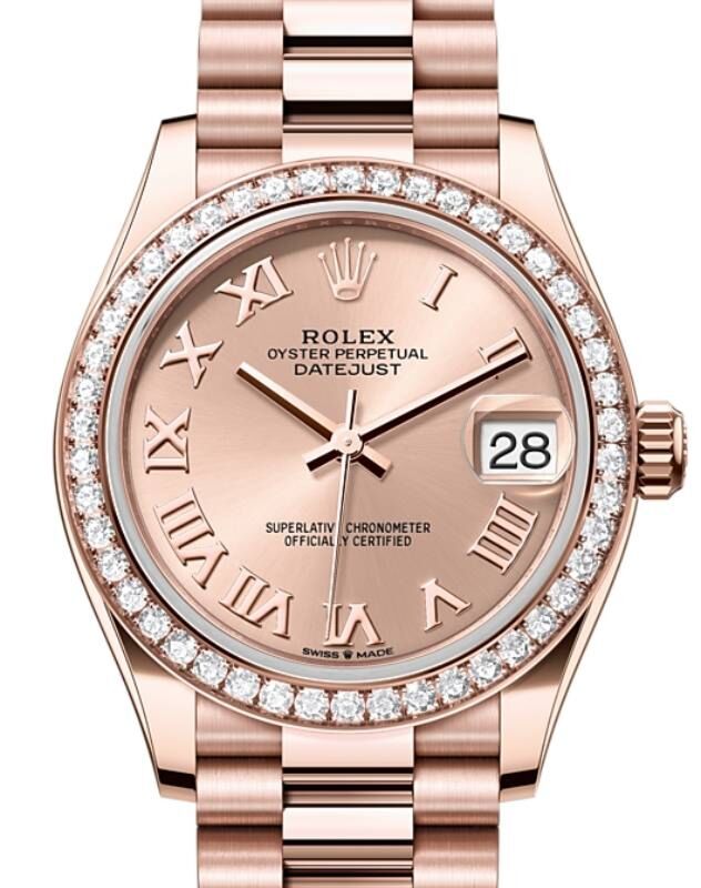 Rolex Lady-Datejust 31 31 mm 278285RBRRRP Rose Gold/Diamonds Rose