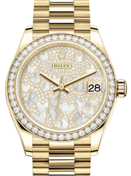 Rolex Lady-Datejust 31 31 mm 278288RBRMBDPP Yellow Gold/Diamonds Diamond Pave