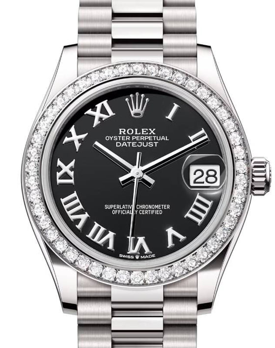 Rolex Datejust 31 31 mm 278289RBRBKRP White Gold Black