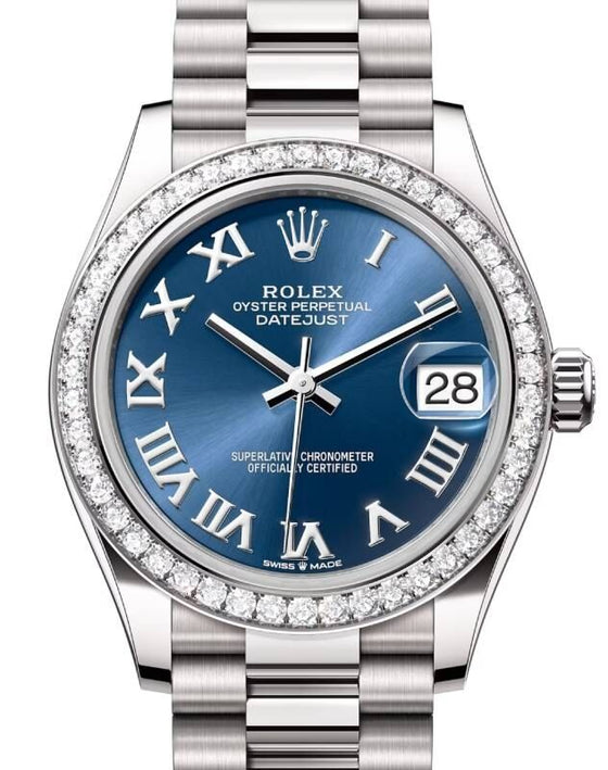 Rolex Datejust 31 31 mm 278289RBRBLURP White Gold Blue