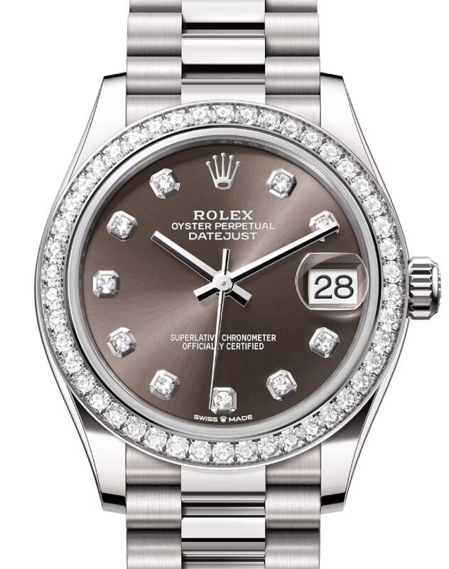 Rolex Datejust 31 31 mm 278289RBRDGDP White Gold Grey