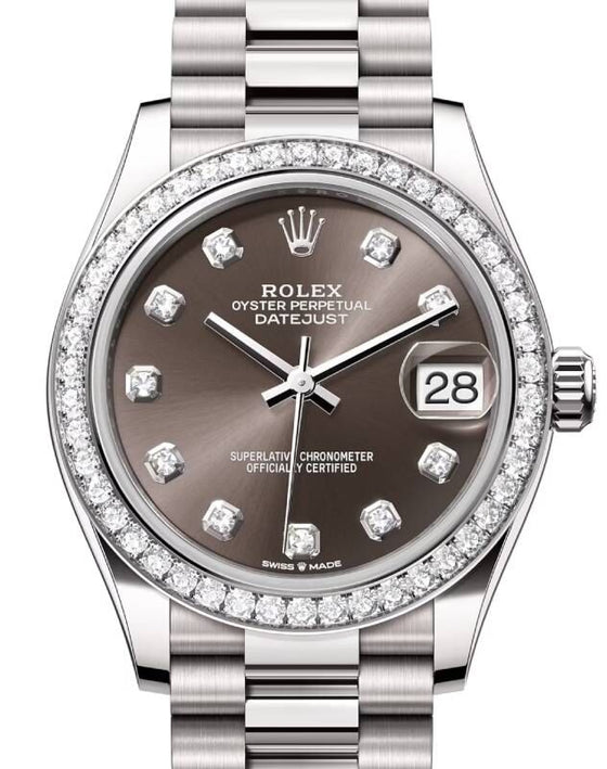 Rolex Datejust 31 31 mm 278289RBRDGDP White Gold Grey