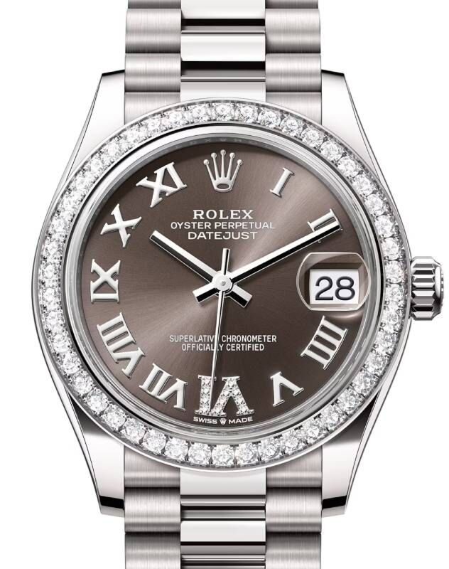 Rolex Datejust 31 31 mm 278289RBRDGRDVIP White Gold Grey