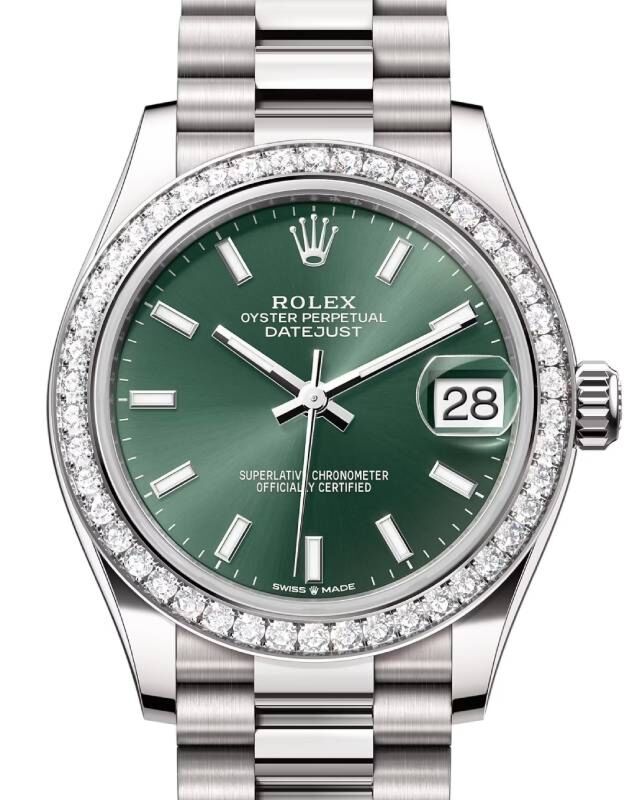 Rolex Datejust 31 31 mm 278289RBRGNSP White Gold Green