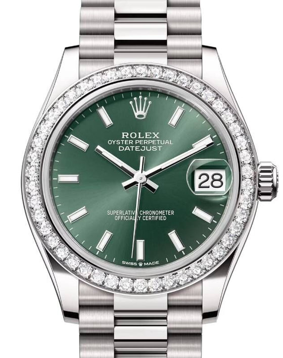 Rolex Datejust 31 31 mm 278289RBRGNSP White Gold Green
