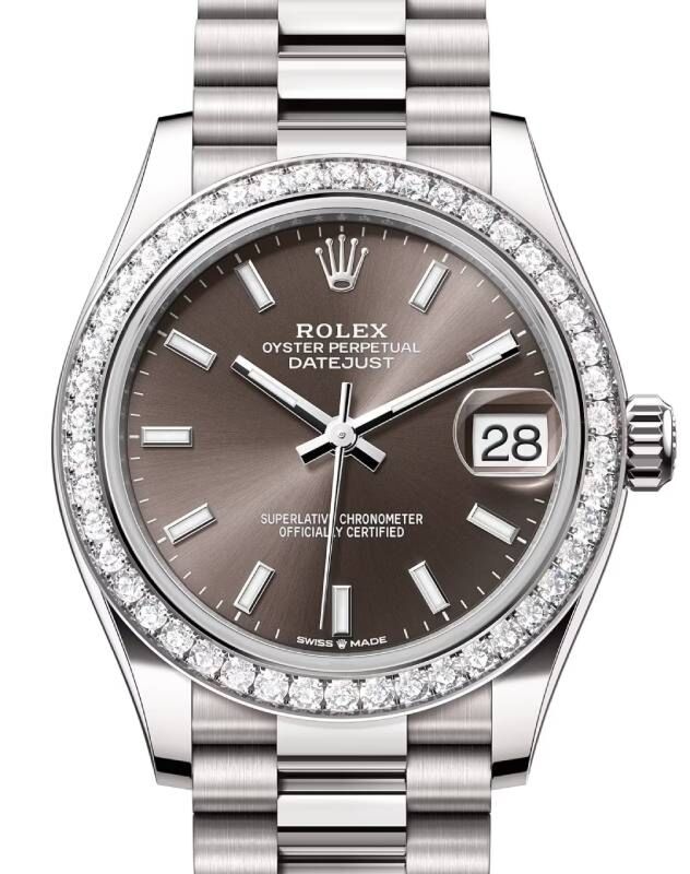 Rolex Datejust 31 31 mm 278289RBRGSP White Gold Grey