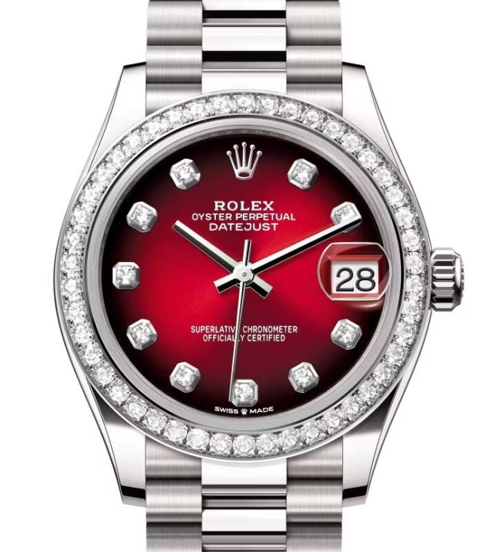 Rolex Datejust 31 31 mm 278289RBRRODP White Gold Red