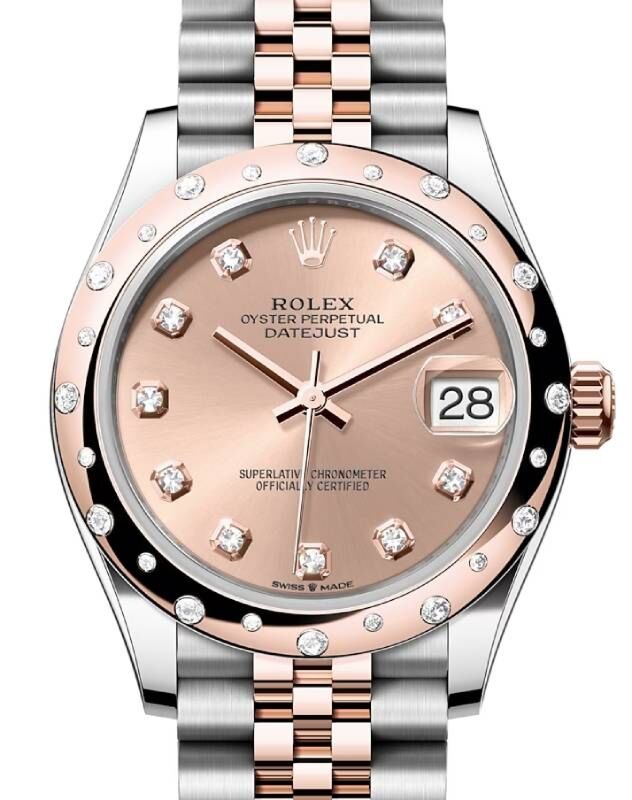Rolex Lady-Datejust 31 31 mm 278341RBRRODJ Steel/Rose Gold/Diamonds Rose