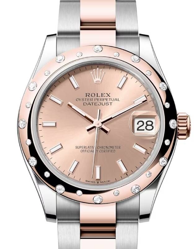 Rolex Lady-Datejust 31 31 mm 278341RBRROSO Steel/Rose Gold/Diamonds Rose