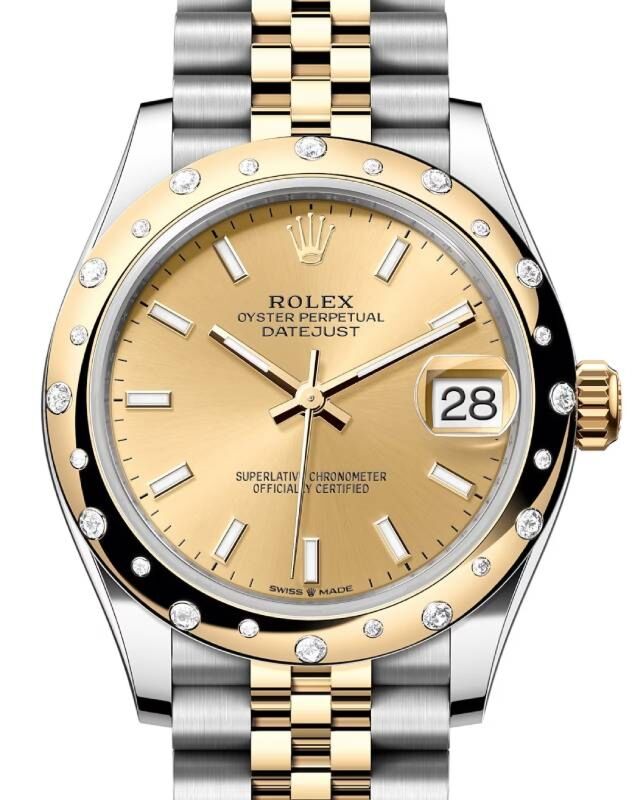 Rolex Lady-Datejust 31 31 mm 278343RBRCSJ Steel/Yellow Gold/Diamonds Champagne