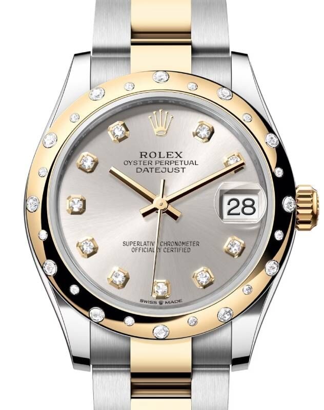 Rolex Lady-Datejust 31 31 mm 278343RBRSDO Steel/Yellow Gold/Diamonds Silver