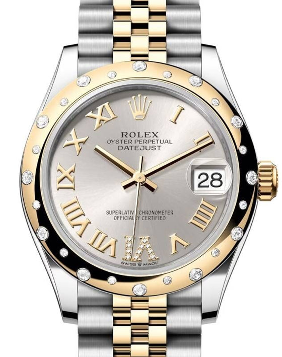 Rolex Lady-Datejust 31 31 mm 278343RBRSRDVIJ Steel/Yellow Gold/Diamonds Silver