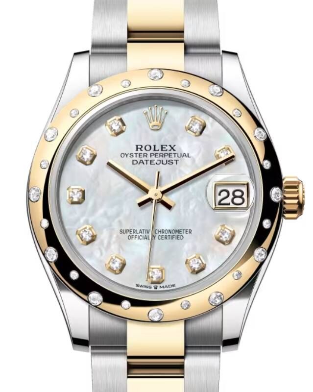 Rolex Lady-Datejust 31 31 mm 278343RBRWMDO Steel/Yellow Gold/Diamonds White Mother of Pearl