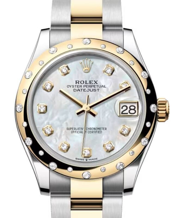 Rolex Lady-Datejust 31 31 mm 278343RBRWMDO Steel/Yellow Gold/Diamonds White Mother of Pearl