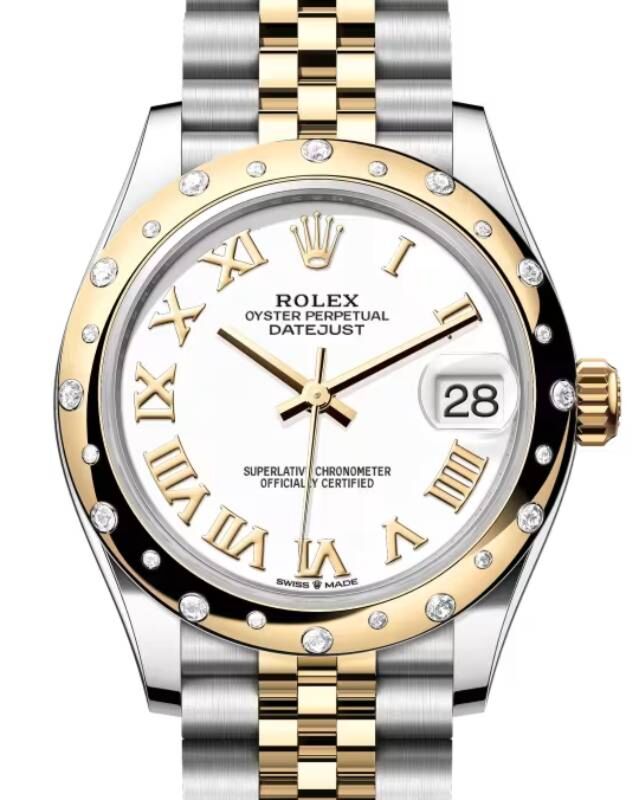 Rolex Lady-Datejust 31 31 mm 278343RBRWRJ Steel/Yellow Gold/Diamonds White