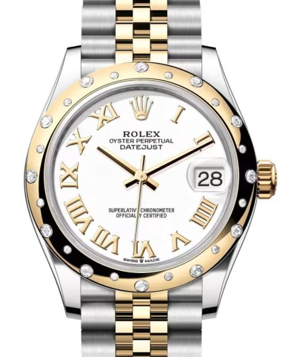 Rolex Lady-Datejust 31 31 mm 278343RBRWRJ Steel/Yellow Gold/Diamonds White