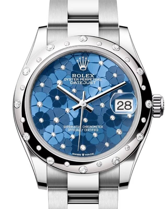 Rolex Datejust 31 31 mm 278344RBRAZBFMDO Steel/White Gold/Diamonds Blue