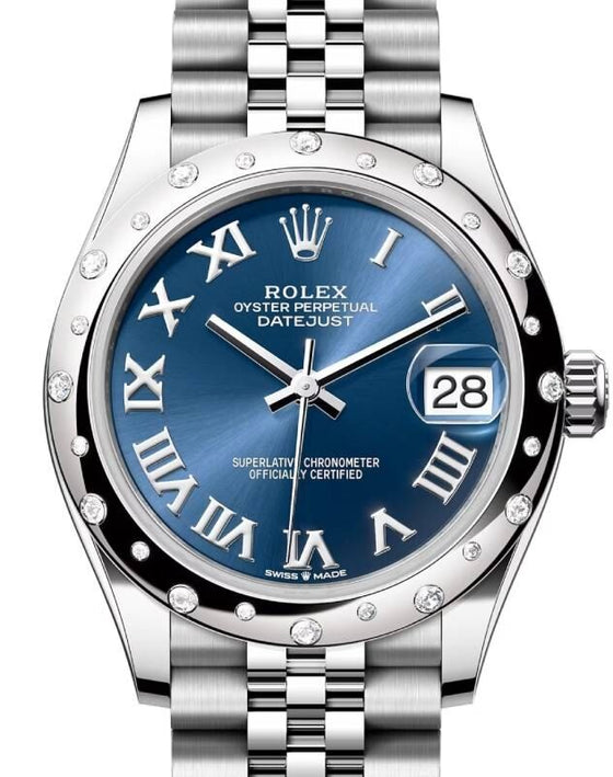 Rolex Datejust 31 31 mm 278344RBRBLURJ Steel/White Gold/Diamonds Blue