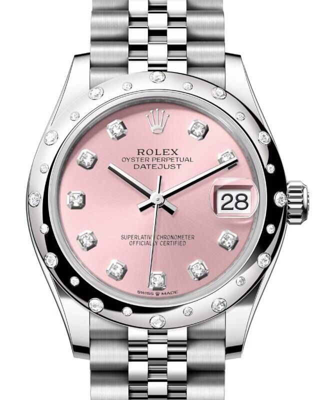Rolex Datejust 31 31 mm 278344RBRPDJ Steel/White Gold/Diamonds Pink
