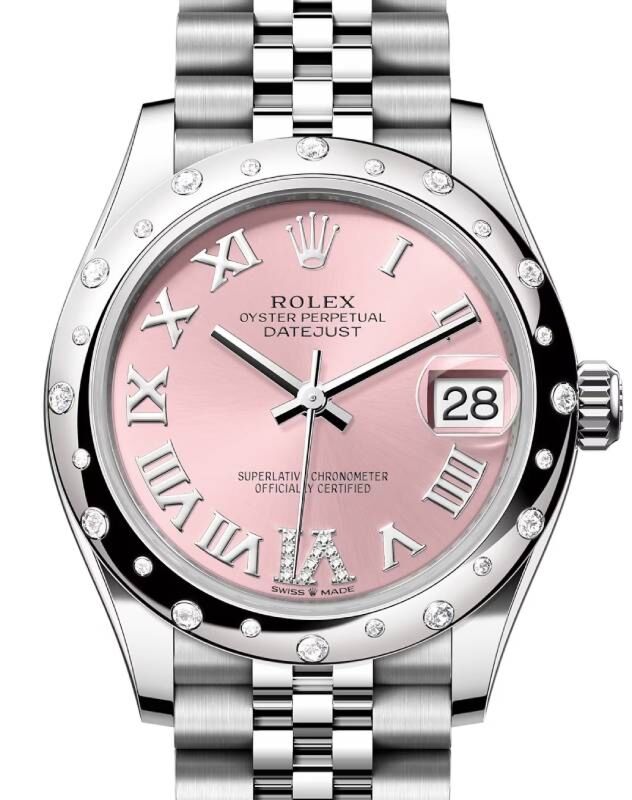 Rolex Datejust 31 31 mm 278344RBRPRDJ Steel/White Gold/Diamonds Pink