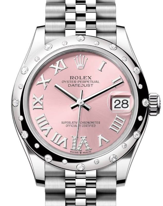 Rolex Datejust 31 31 mm 278344RBRPRDJ Steel/White Gold/Diamonds Pink