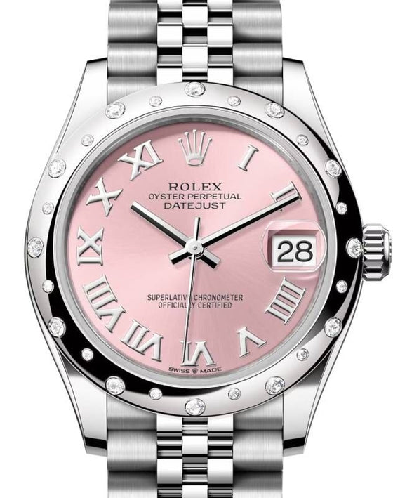 Rolex Datejust 31 31 mm 278344RBRPRJ Steel/White Gold/Diamonds Pink