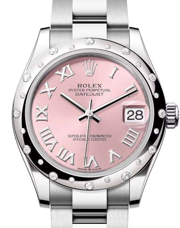 Rolex Datejust 31 31 mm 278344RBRPRO Steel/White Gold/Diamonds Pink