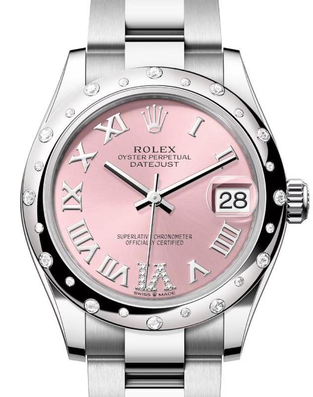 Rolex Datejust 31 31 mm 278344RBRPVIDO Steel/White Gold/Diamonds Pink