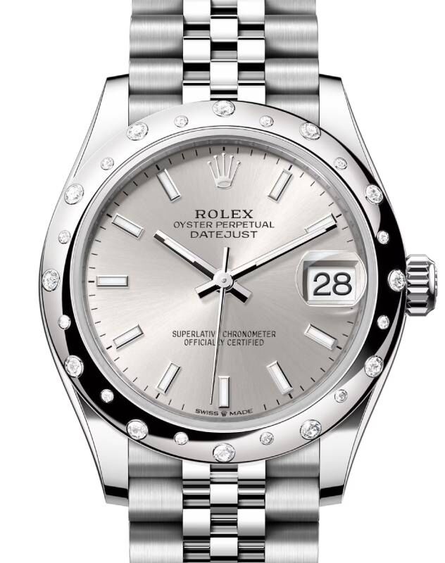 Rolex Datejust 31 31 mm 278344RBRSSJ Steel/White Gold/Diamonds Silver