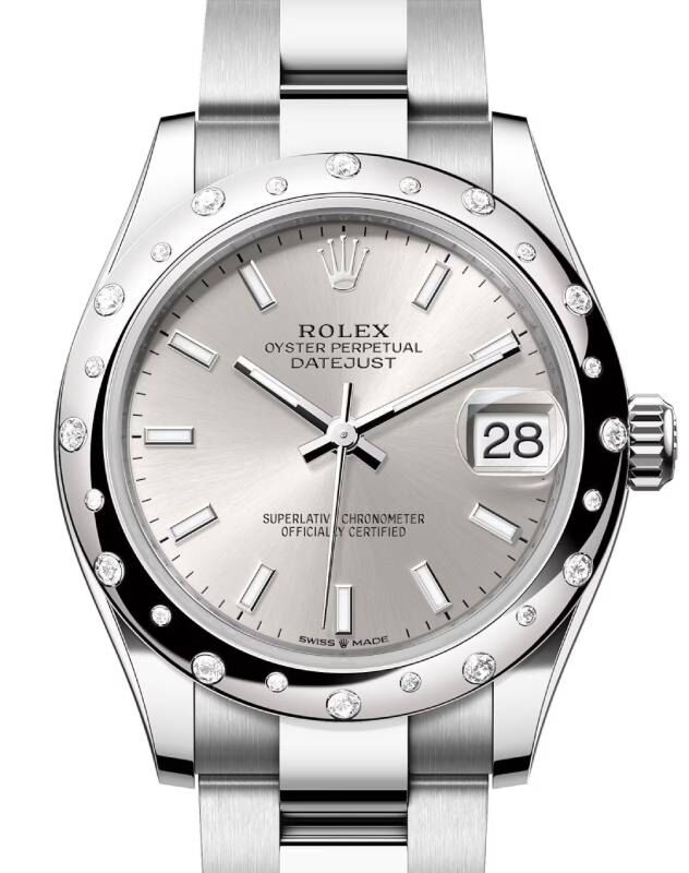 Rolex Datejust 31 31 mm 278344RBRSSO Steel/White Gold/Diamonds Silver