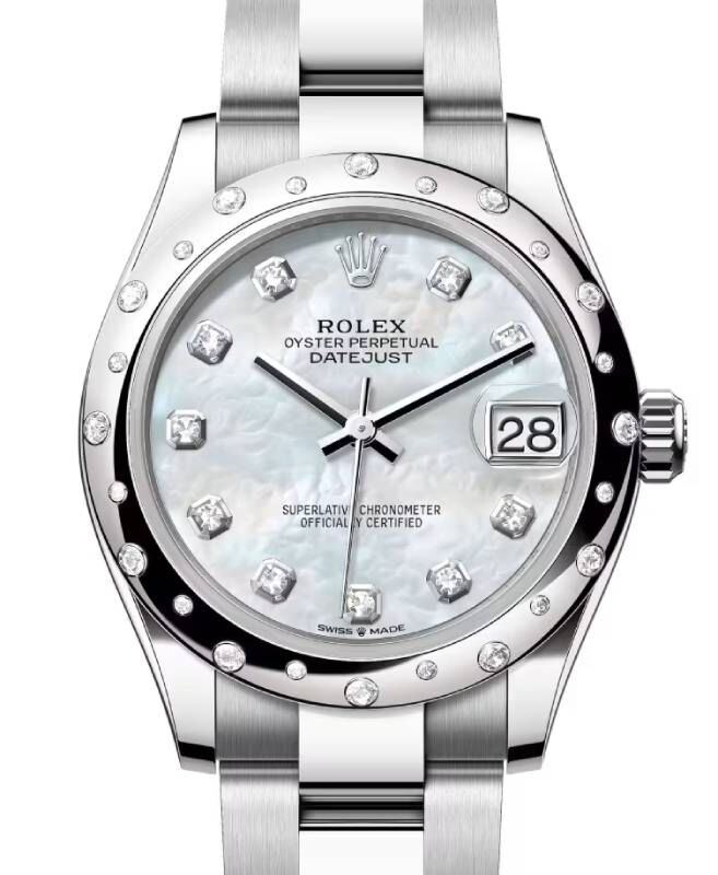 Rolex Datejust 31 31 mm 278344RBRWMOPDO Steel/White Gold/Diamonds White Mother of Pearl