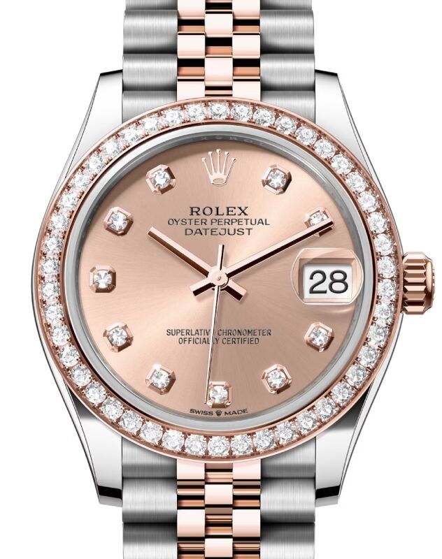 Rolex Lady-Datejust 31 31 mm 278381RBRRODJ Steel/Rose Gold/Diamonds Rose