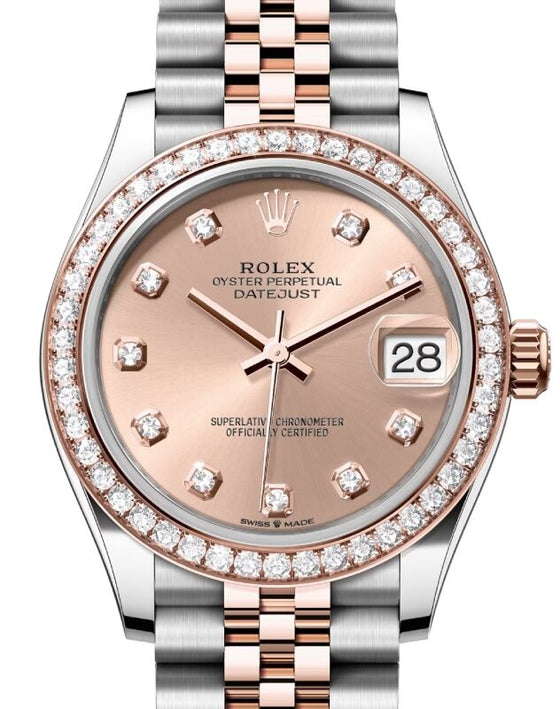 Rolex Lady-Datejust 31 31 mm 278381RBRRODJ Steel/Rose Gold/Diamonds Rose