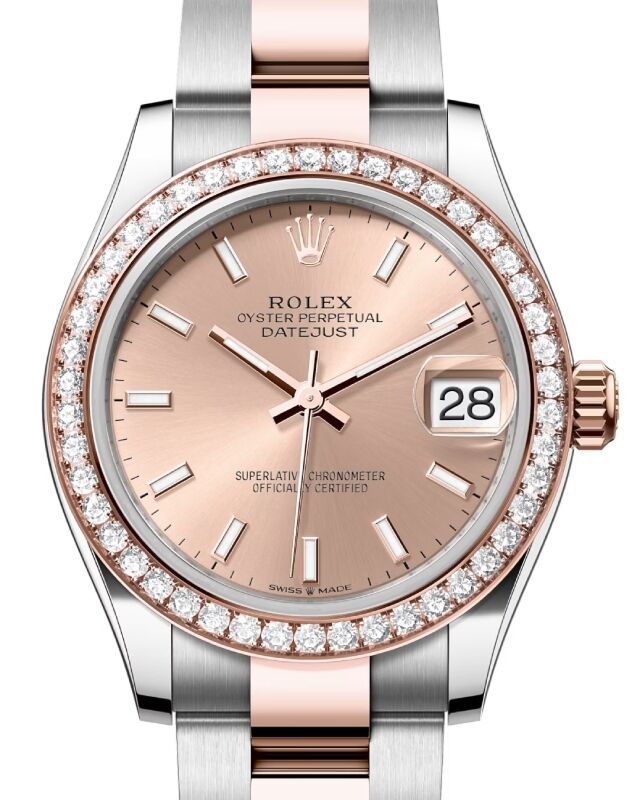 Rolex Lady-Datejust 31 31 mm 278381RBRROSO Steel/Rose Gold/Diamonds Rose