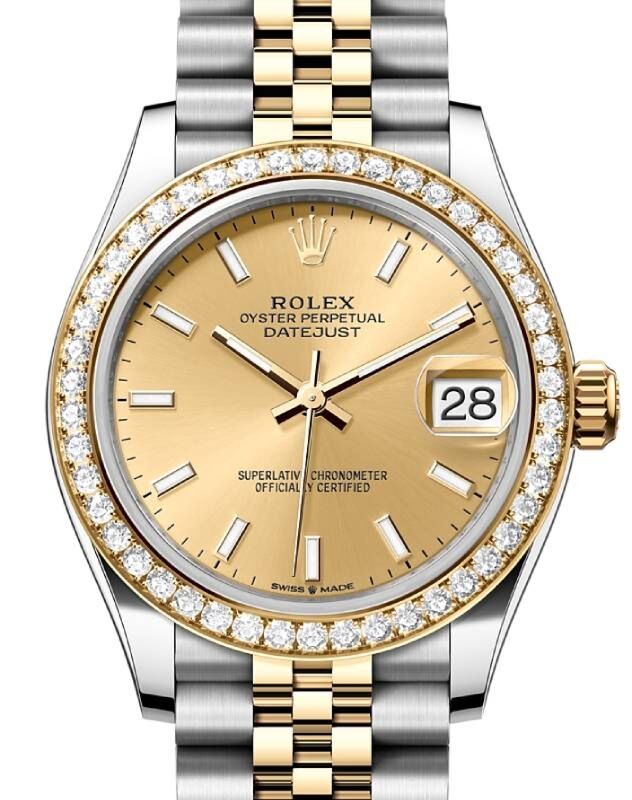 Rolex Lady-Datejust 31 31 mm 278383RBRCSJ Steel/Yellow Gold/Diamonds Champagne