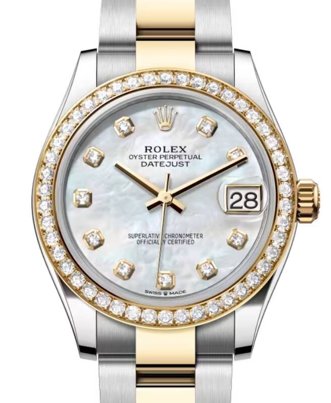 Rolex Lady-Datejust 31 31 mm 278383RBRWMDO Steel/Yellow Gold/Diamonds White Mother of Pearl