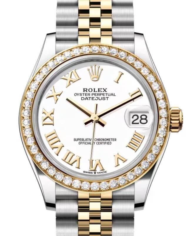Rolex Lady-Datejust 31 31 mm 278383RBRWRJ Steel/Yellow Gold/Diamonds White