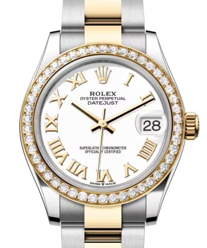 Rolex Lady-Datejust 31 31 mm 278383RBRWRO Steel/Yellow Gold/Diamonds White