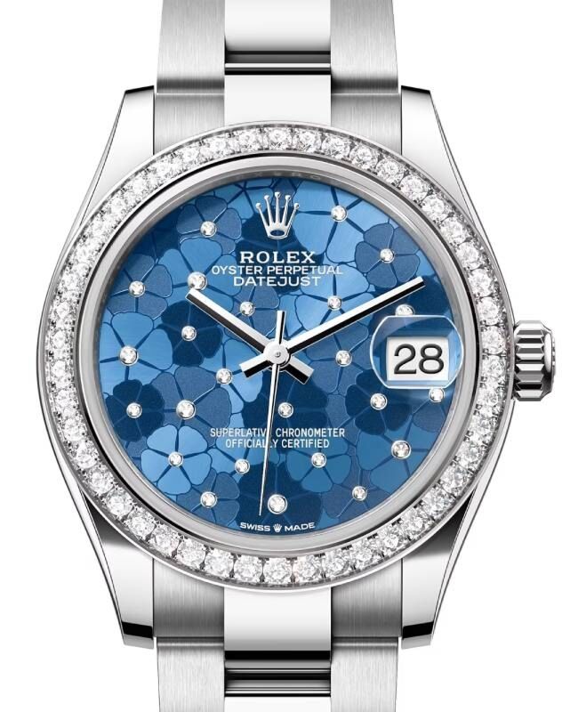 Rolex Datejust 31 31 mm 278384RBRAZBFMDO Steel/White Gold/Diamonds Blue