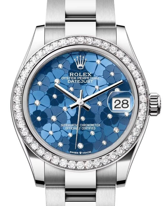 Rolex Datejust 31 31 mm 278384RBRAZBFMDO Steel/White Gold/Diamonds Blue