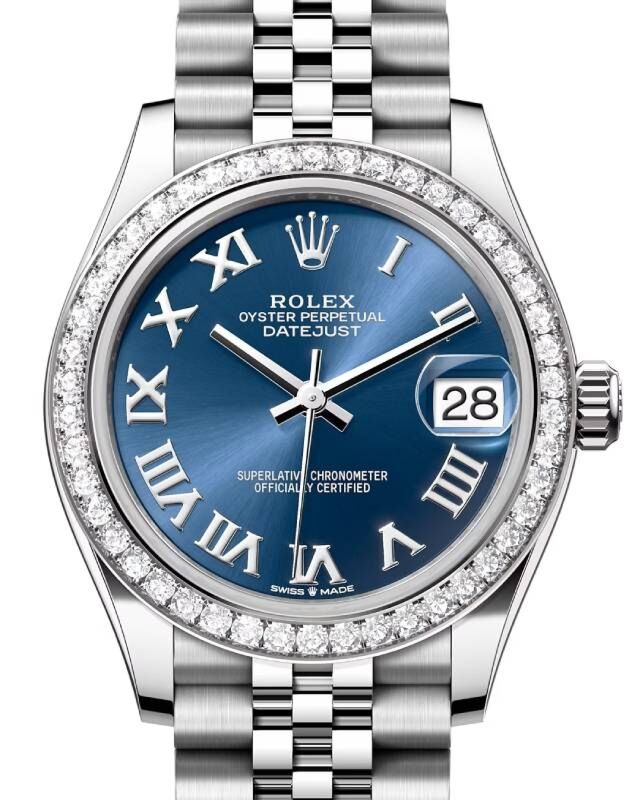 Rolex Datejust 31 31 mm 278384RBRBLURJ Steel/White Gold/Diamonds Blue
