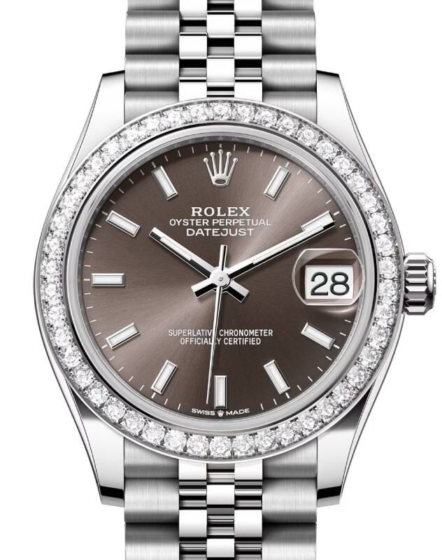 Rolex Datejust 31 31 mm 278384RBRGSJ Steel/White Gold/Diamonds Grey