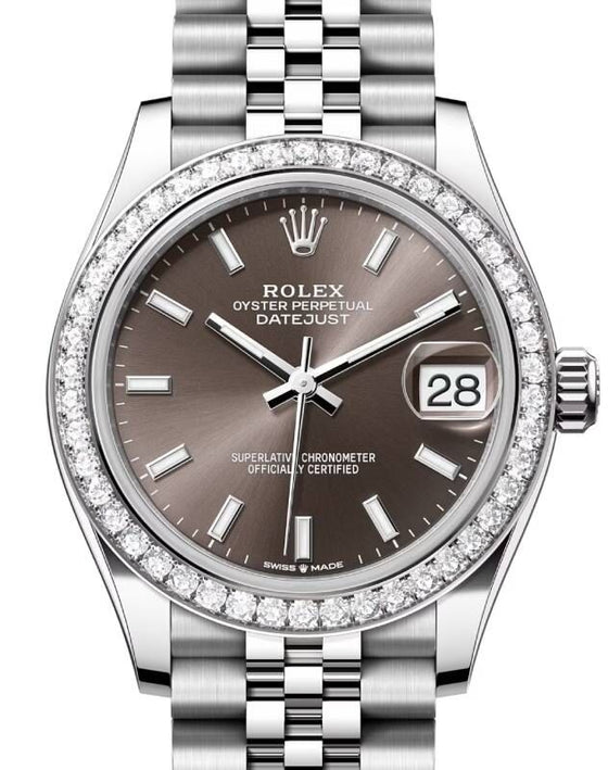 Rolex Datejust 31 31 mm 278384RBRGSJ Steel/White Gold/Diamonds Grey