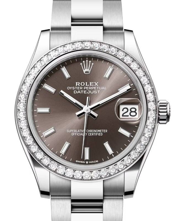 Rolex Datejust 31 31 mm 278384RBRGSO Steel/White Gold/Diamonds Grey