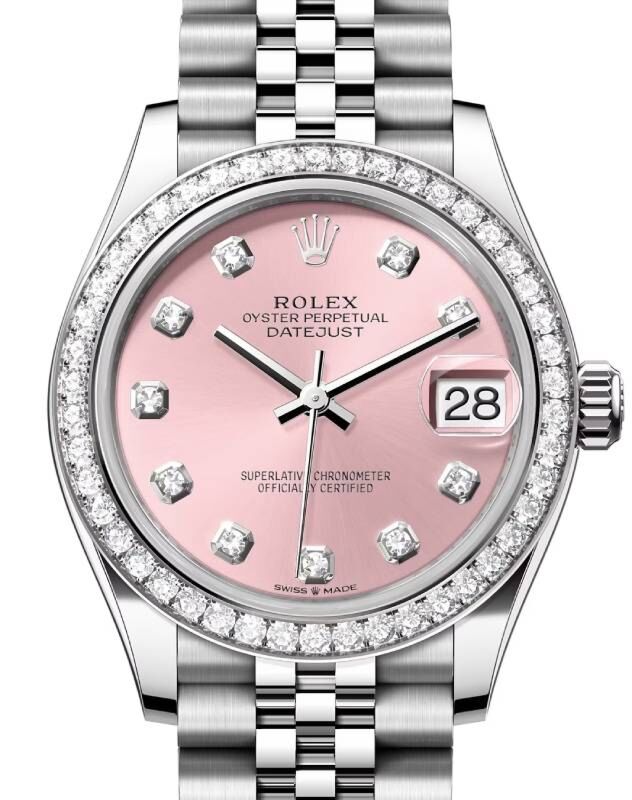 Rolex Datejust 31 31 mm 278384RBRPDJ Steel/White Gold/Diamonds Pink