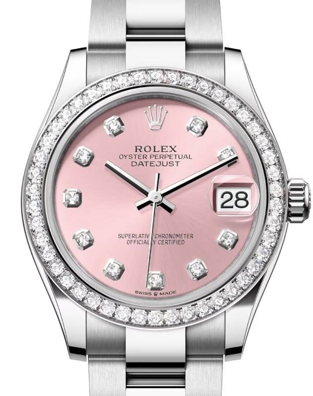 Rolex Datejust 31 31 mm 278384RBRPDO Steel/White Gold/Diamonds Pink
