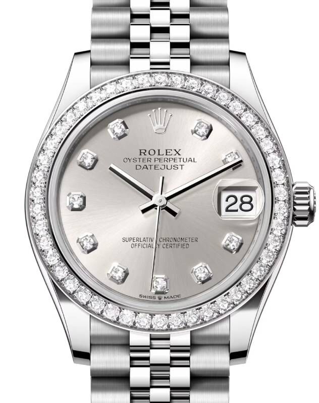 Rolex Datejust 31 31 mm 278384RBRSDJ Steel/White Gold/Diamonds Silver