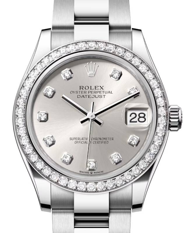 Rolex Datejust 31 31 mm 278384RBRSDO Steel/White Gold/Diamonds Silver